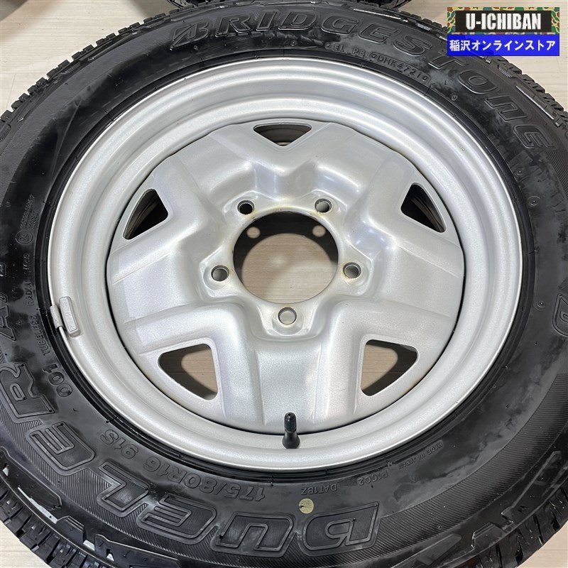 175/80R16 スズキ ジムニー 純正スチール 5J 16インチ 5H139.7 2021年
