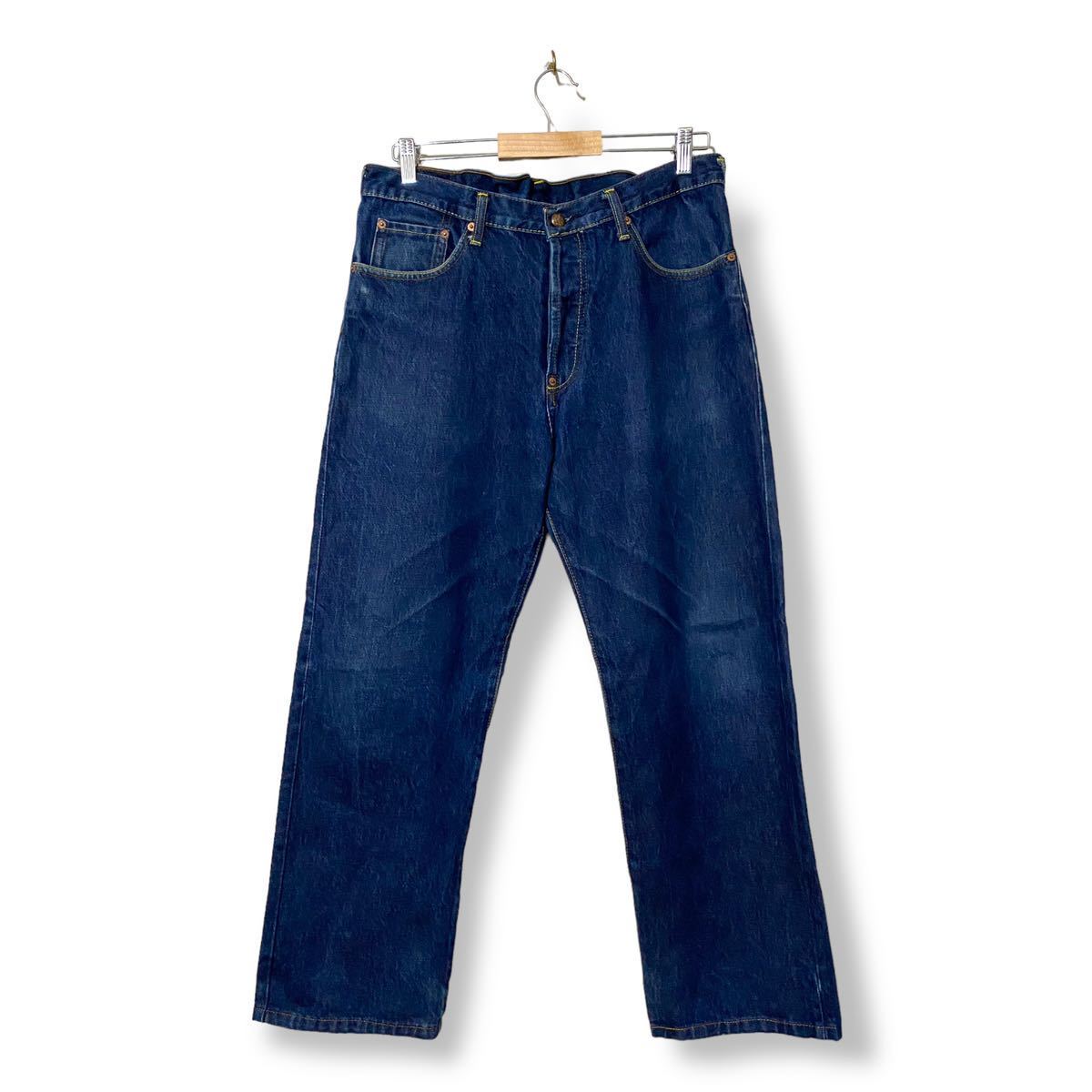 ジーンズ EVISU エヴィス 0 デニムパンツ ウォッシュ＆ダメージ大黒 