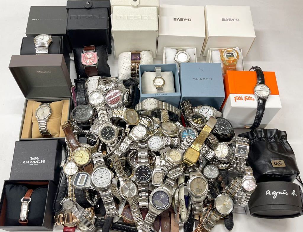  腕時計 大量 12.8kg セット ジャンク まとめ SEIKO CITIZEN CASIO LONGINES D&G DIESEL COACH agnes.b SKAGEN folli follie Baby-G時計192(その他)｜売買されたオークション情報、yahooの商品情報をアーカイブ公開 - オ その他