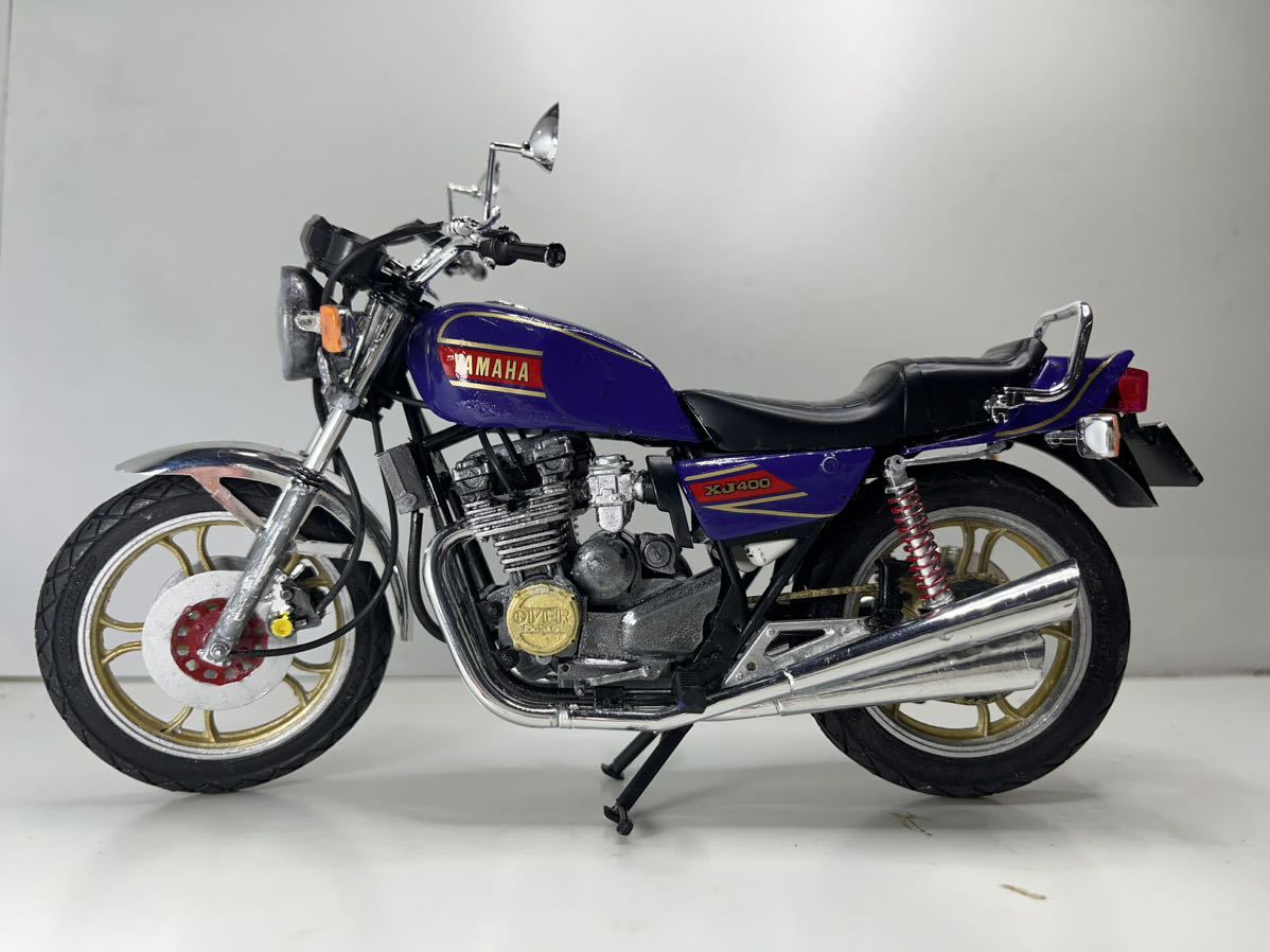 1/12プラモデルYAMAHA XJ400「D」カスタム☆完成品☆送料無料 