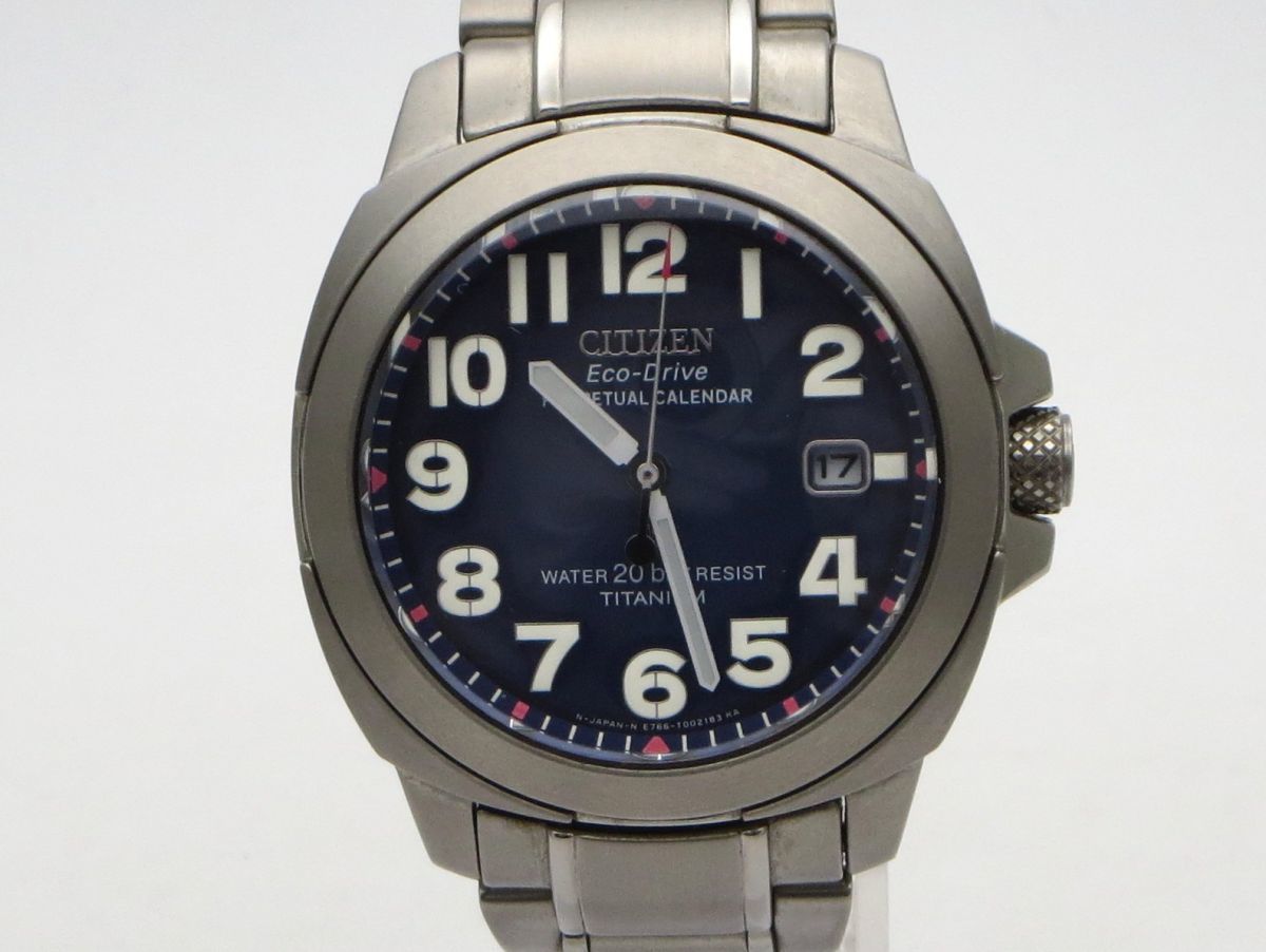 1000円スタート 腕時計 CITIZEN シチズン パーペチュアルカレンダー 