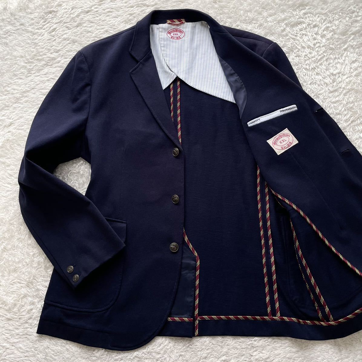 極希少XXL◎ブルックスブラザーズ BROOKS BROTHERS 紺ブレザー
