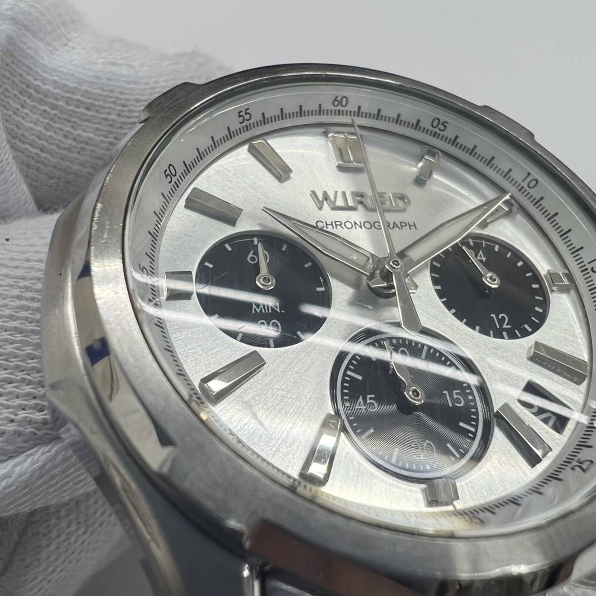 ☆1円スタート☆SEIKO セイコー WIRED ワイアード クロノグラフ 腕時計 