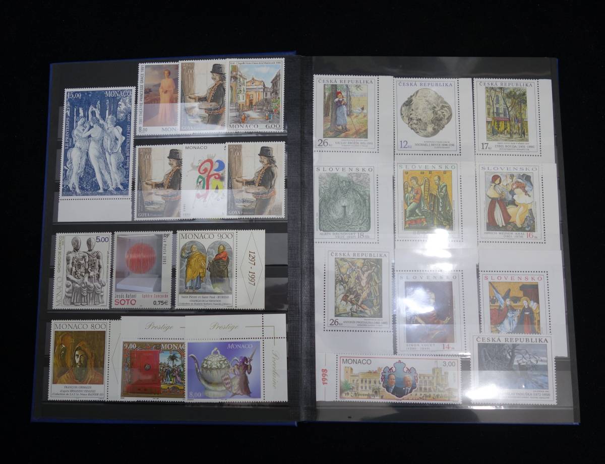 世界の切手コレクション40ヶ国以上＆フライトストックブック 世界