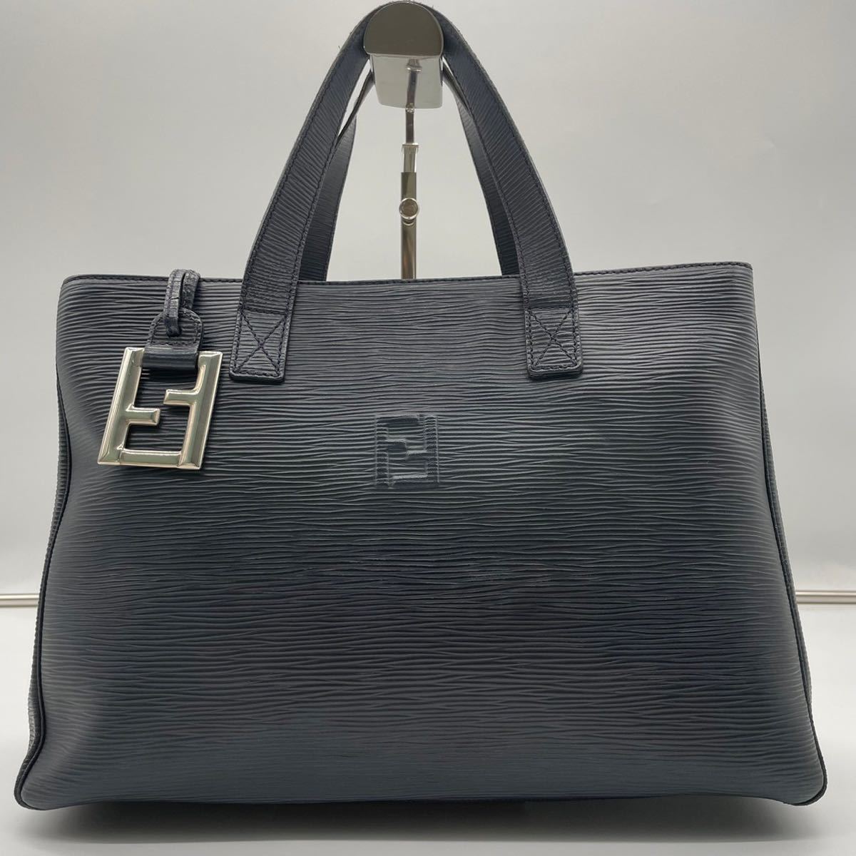 極美品 FENDI フェンディ ハンドバッグ トートバッグ A4収納可能 エピ 