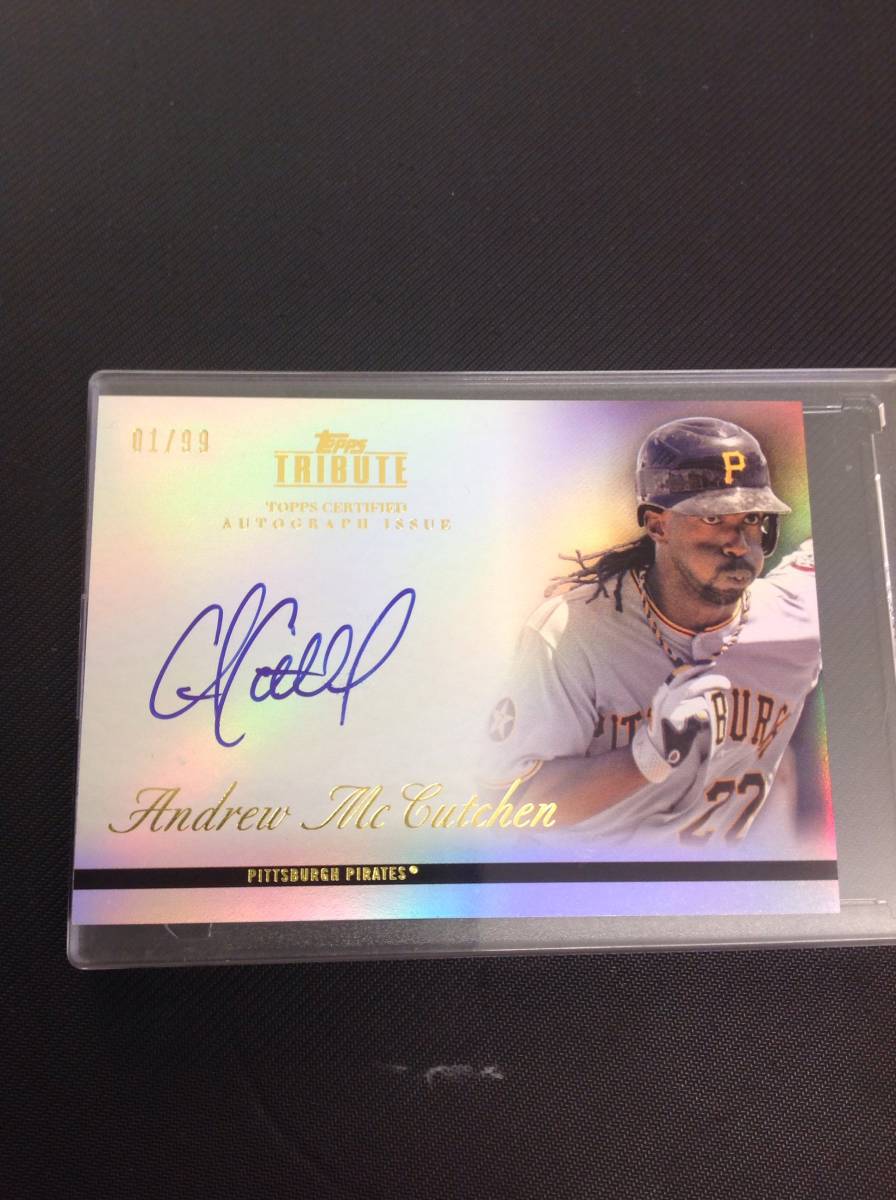 超激レア 2012 Topps Tribute Andrew McCutchen マカッチェン SP auto 