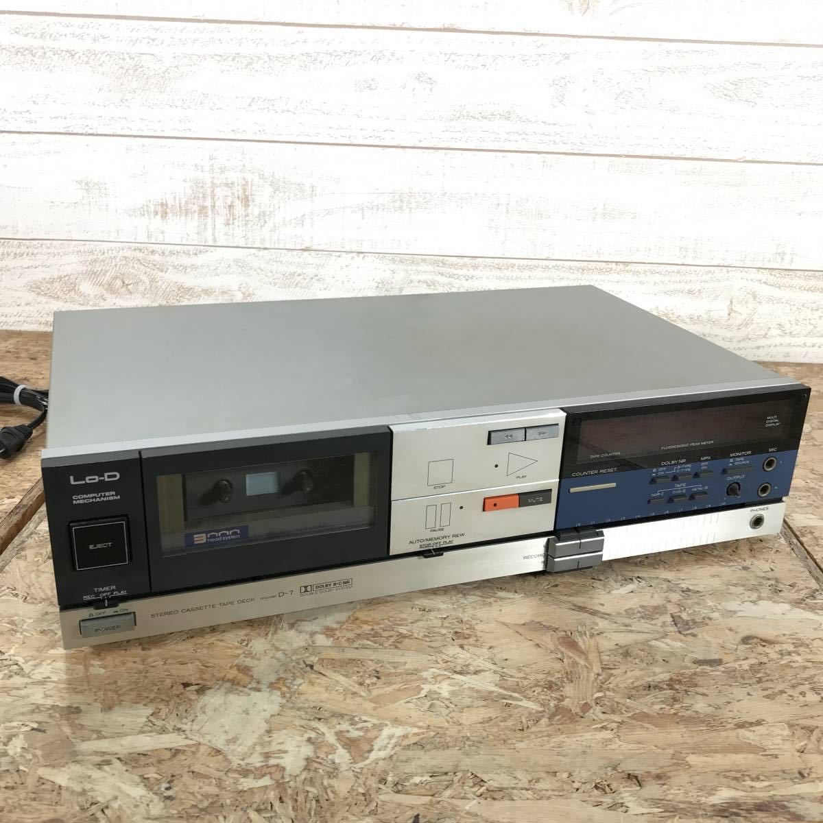HITACHI 日立 Lo-D D-E90 ステレオカセットデッキ 通電確認済み