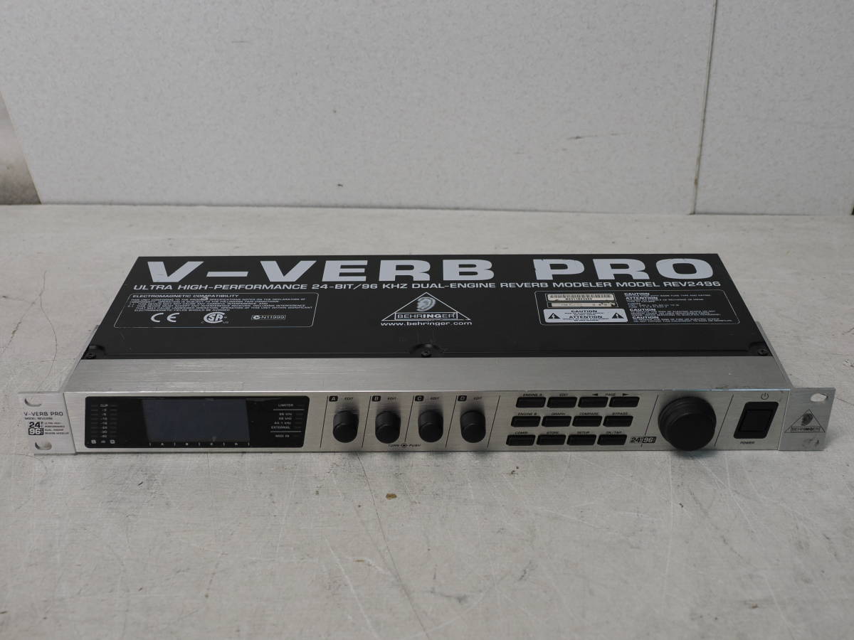 ●BEHRINGER REV2496 べリンガー V-Verb Pro リバーブ ジャンク