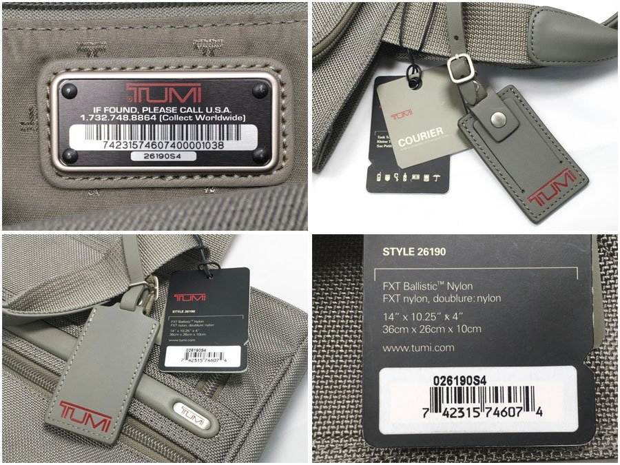☆タグ付き・未使用☆ TUMI トゥミ FXTバリスティックナイロン タスク 