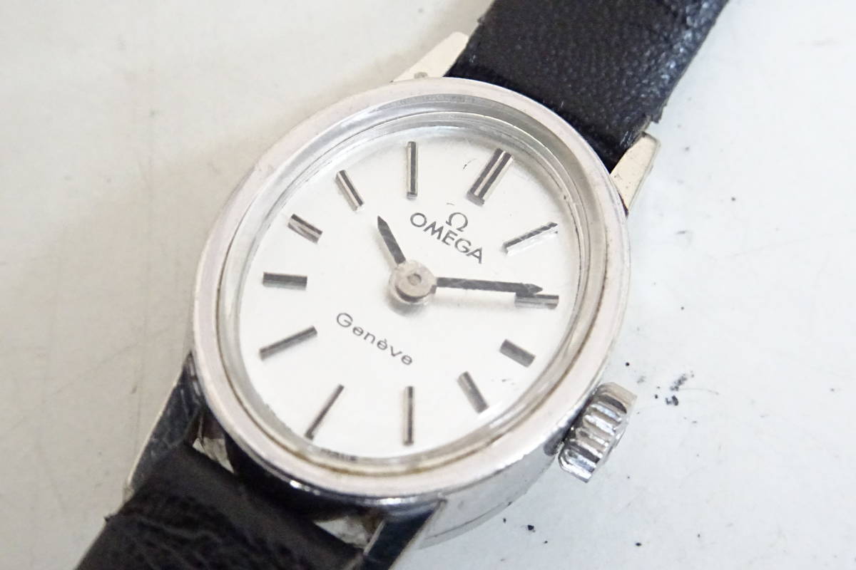 [K梅田05101KNA] OMEGA オメガ GENEVE ジュネーブ 腕時計 レディース 手巻き シルバーカラー