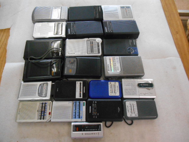 ♪ジャンク ラジオ×21個 SONY，Panasonic，TOSHIBAなど オーディオ機器