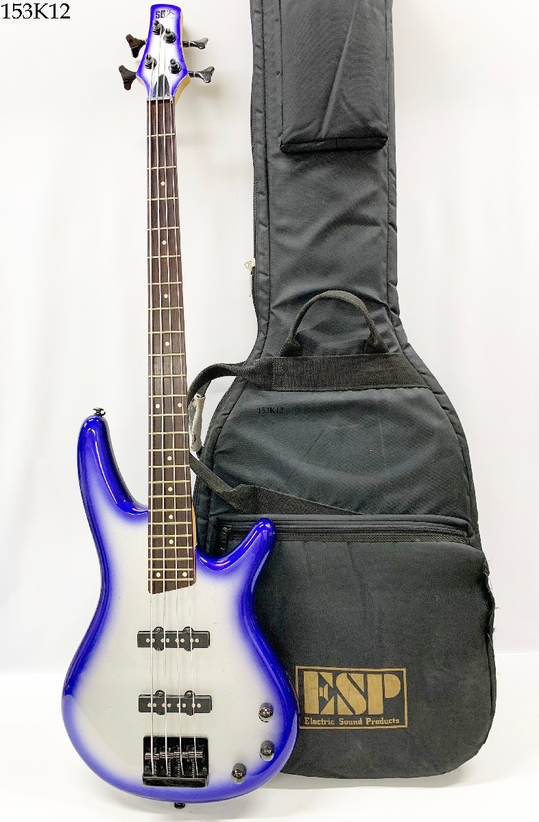 ★出音OK◎ Ibanez アイバニーズ SDGR W810339 エレキベース ジュエルブルー ソフトケース付き 153K12.