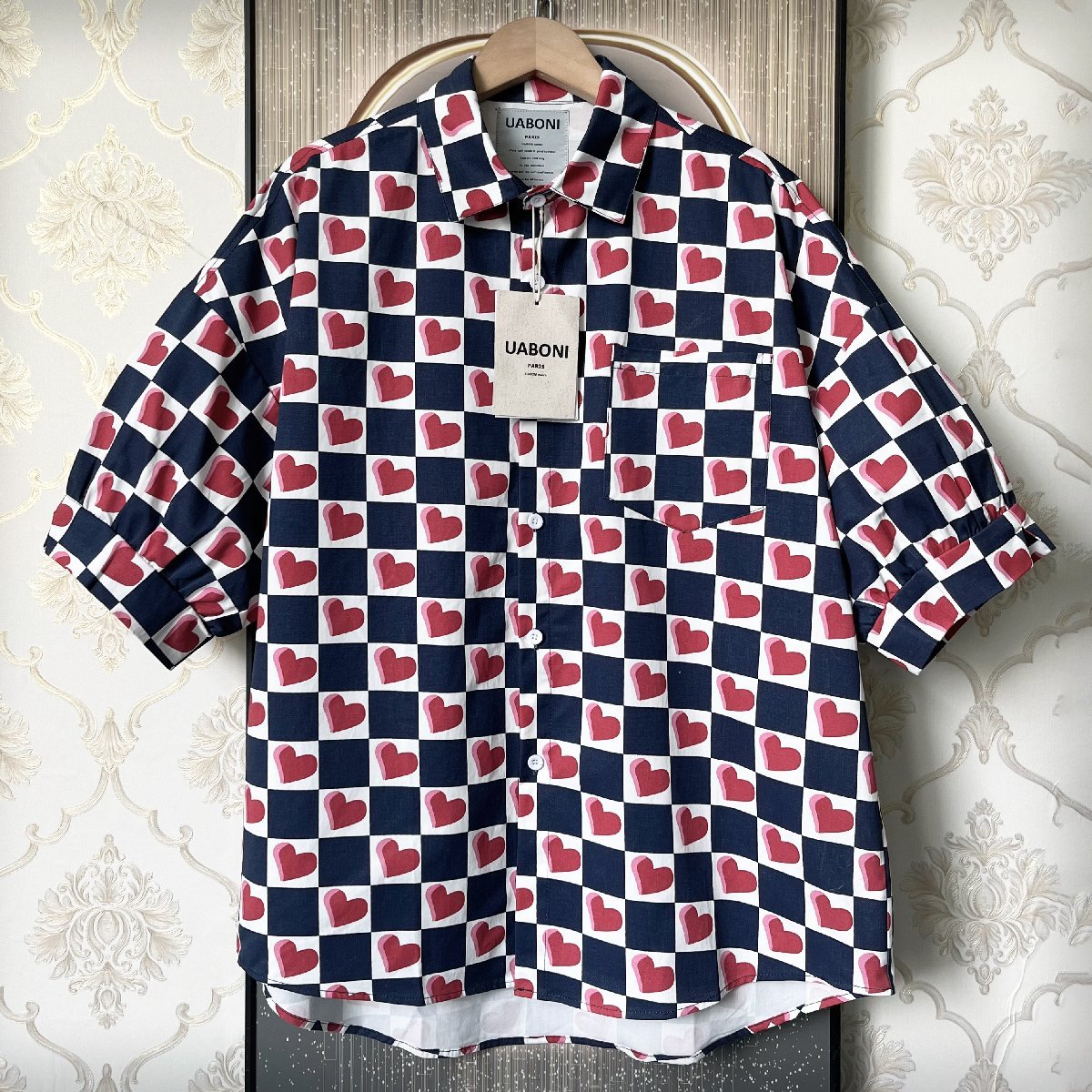 個性EU製＆定価3万◇UABONI*Paris*半袖Tシャツ*ユアボニ*パリ発◇上質 