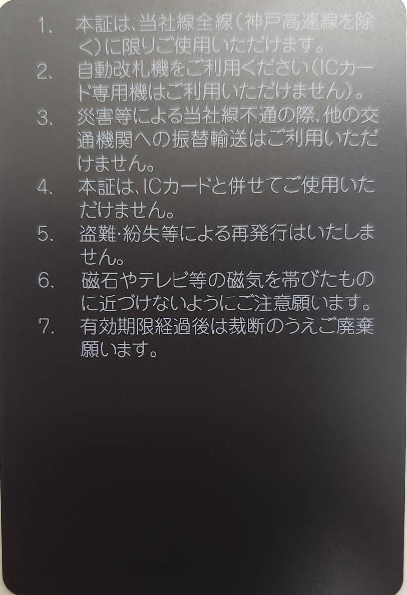 神戸電鉄 Yahoo!オークション - 株主優待乗車証 電車全線 | 最新 定期