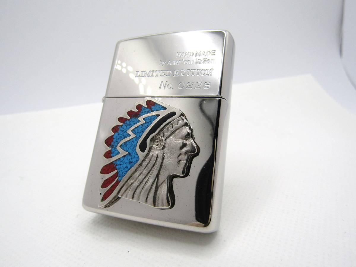 インディアン ターコイズ メタル 1932-1992 ダブルイヤーボトム zippo 