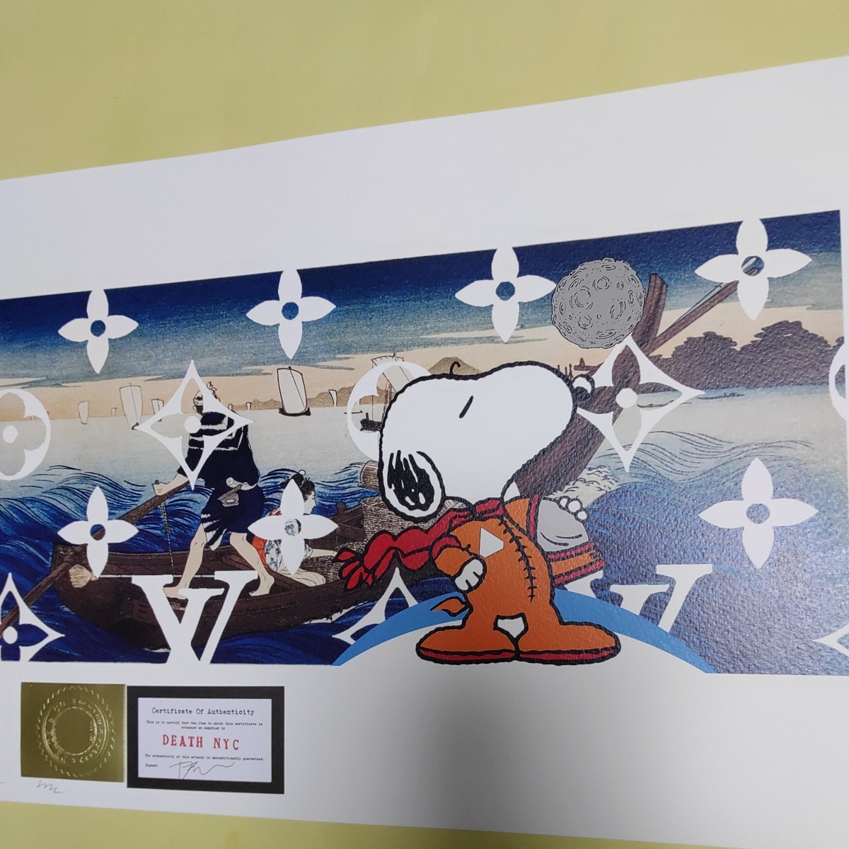 DEATH NYC アートポスター スヌーピー 浮世絵 葛飾北斎 ゴジラ DEATH