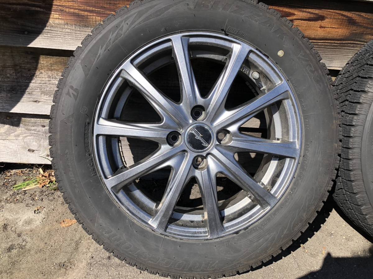 適合車種多数 185/60R15 2022年制スタッドレスタイヤ アルミホイル付4 
