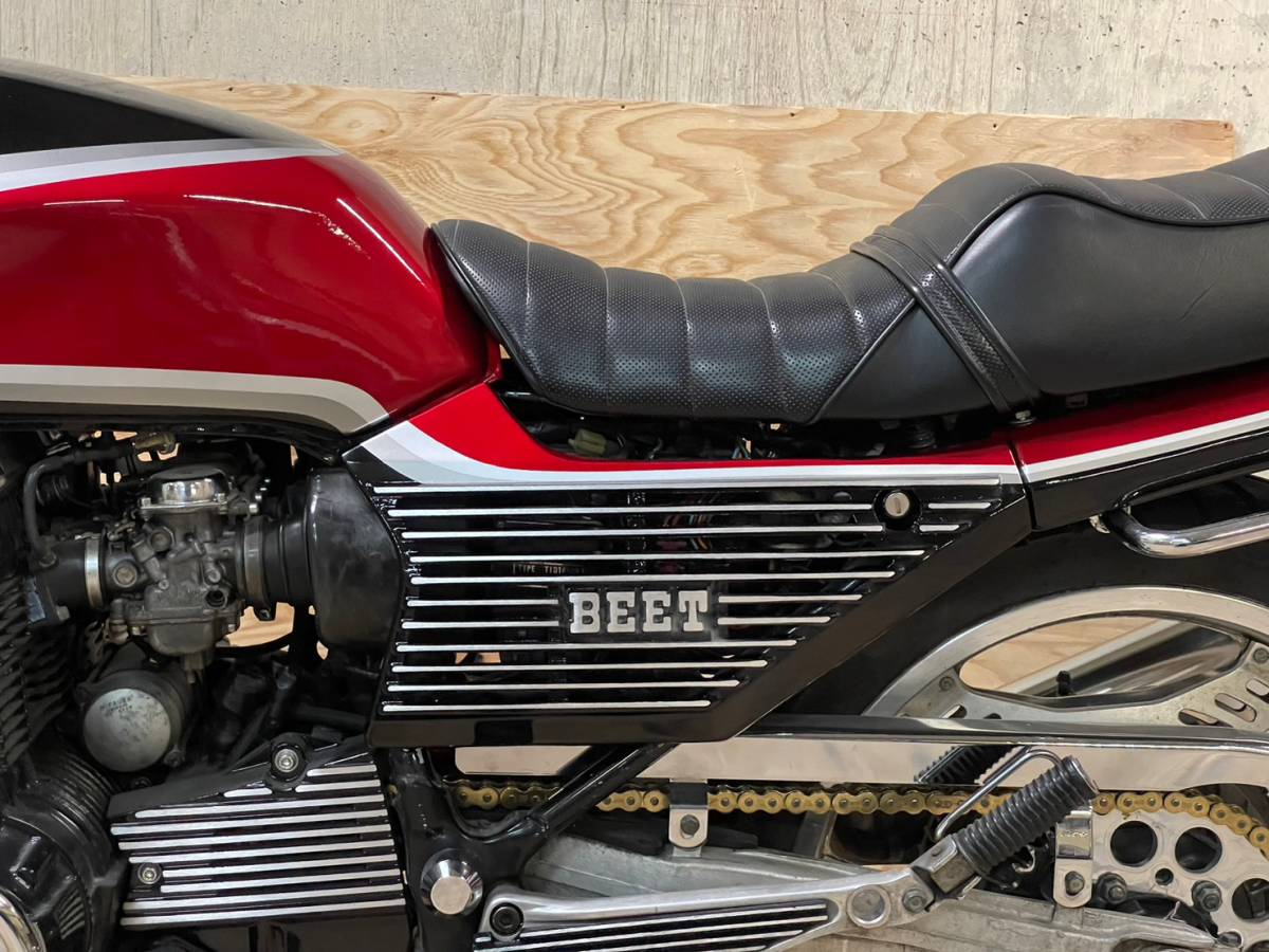 Y59 CBX400F 外装セット 黒赤2型 カラー/中古 美品 塗装後 未使用NC07