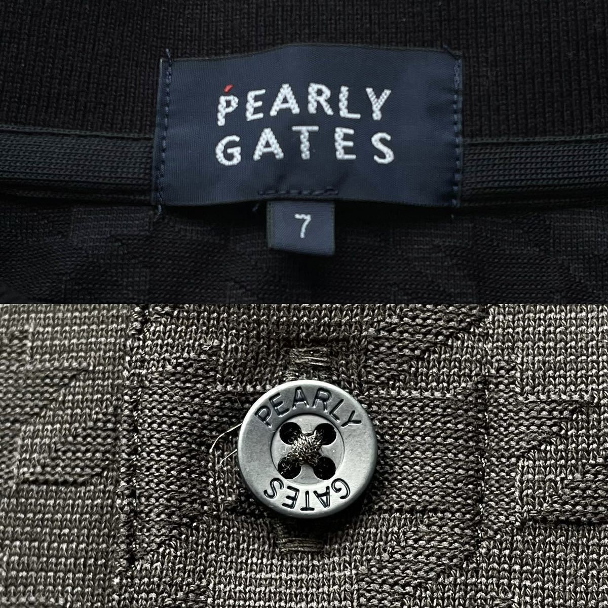 極美品2XL位/希少size7◎パーリーゲイツ PEARLY GATES 半袖ポロシャツ