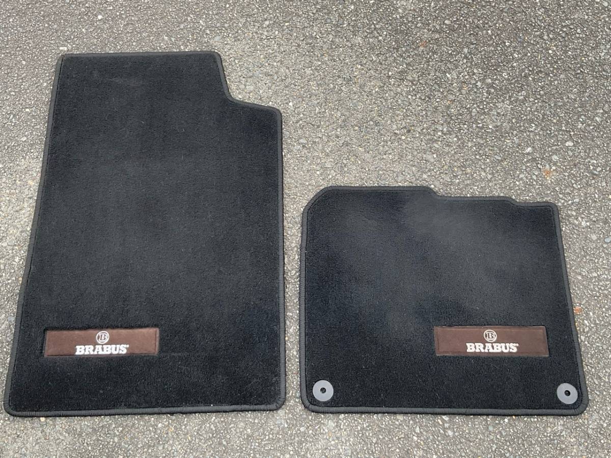 スマート　451 右ハンドル車　正規　スマート　ブラバス 後期モデルから取り外し　左右　フロアマット