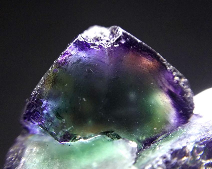 グリーンコア＆パープル フローライト 蛍石 結晶 原石 標本 約132ct
