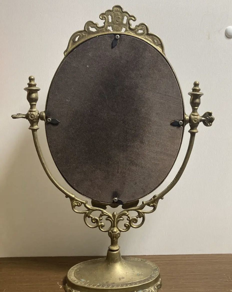 イタリア製 卓上ミラー 真鍮 013-fal-3120tablemirror Made 真鍮