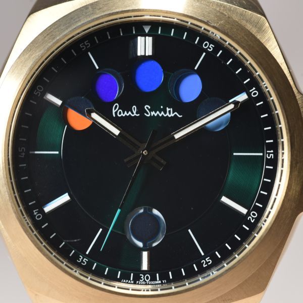100円～ 美品 Paul Smith 腕時計 メンズ クォーツ ブラウン メタル