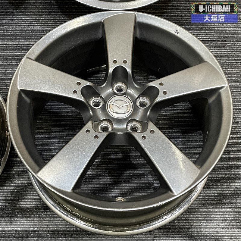 マツダ RX-8 純正 ホイール 18インチ 8J +50 5H 114.3 4本 ガンメタ 再