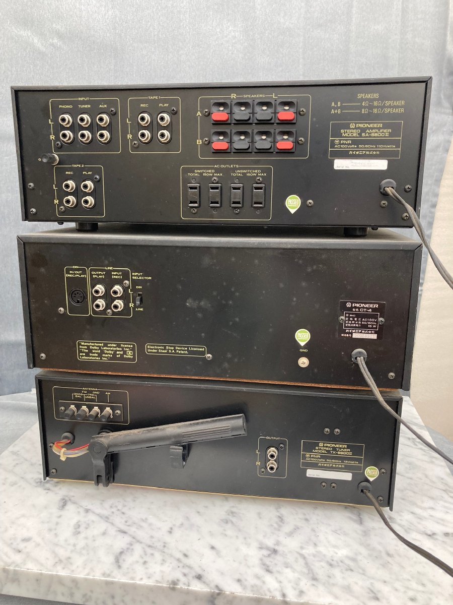 中古品パイオニアカセットステレオチューナーCT-4 TX-6600Ⅱ 中古品パイオニアカセットステレオチューナーCT-4 TX-6600Ⅱ