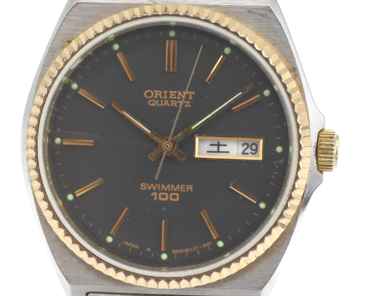 腕時計 剃っ ビンテージ ORIENT 日本製 SWIMMER 100 稼働品 