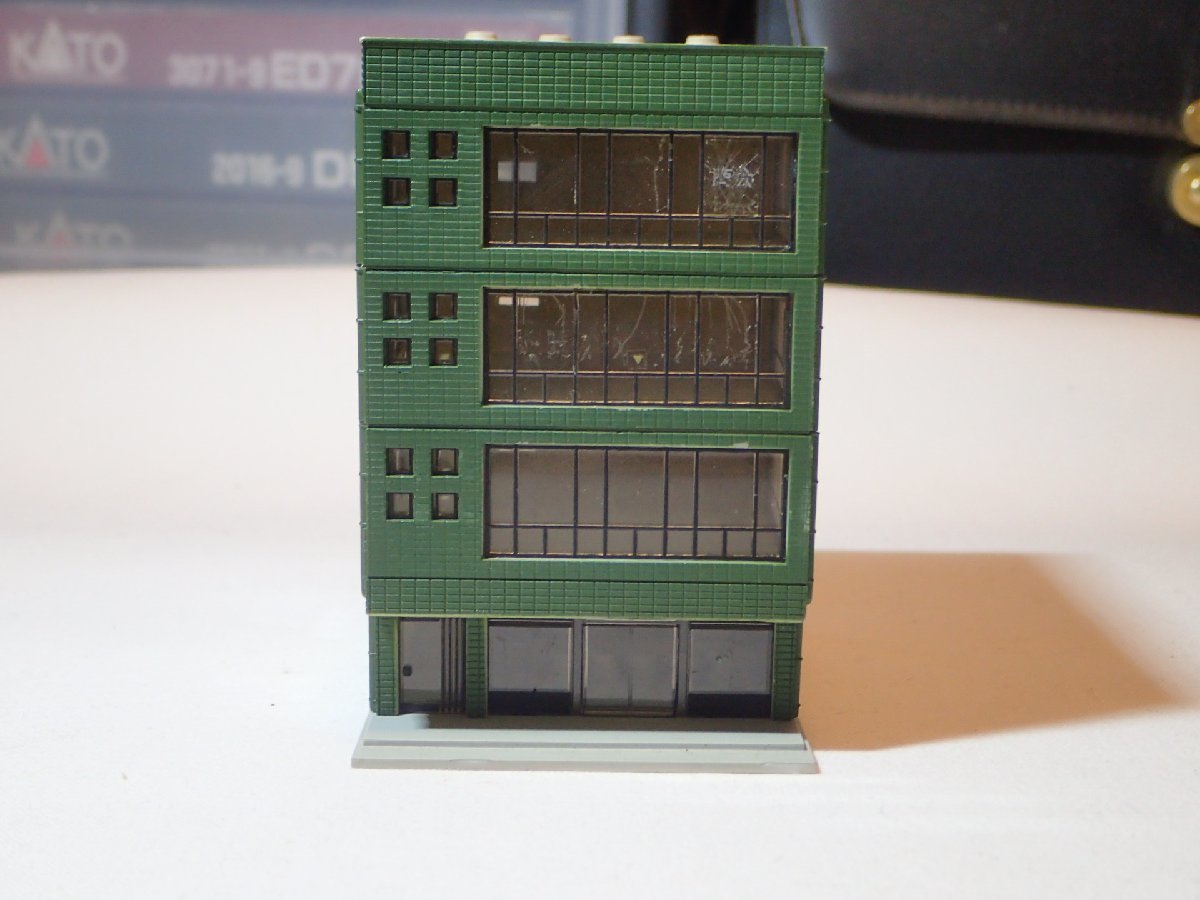 美品 KATO 23-431B オフィスビル1(グリーン) 1棟 Nゲージ ストラクチャー 建物
