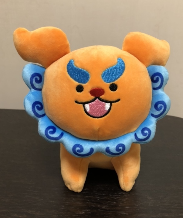 もちもち素材のぬいぐるみ 沖縄 シーサー 青色 1体 くじ景品 4等(動物