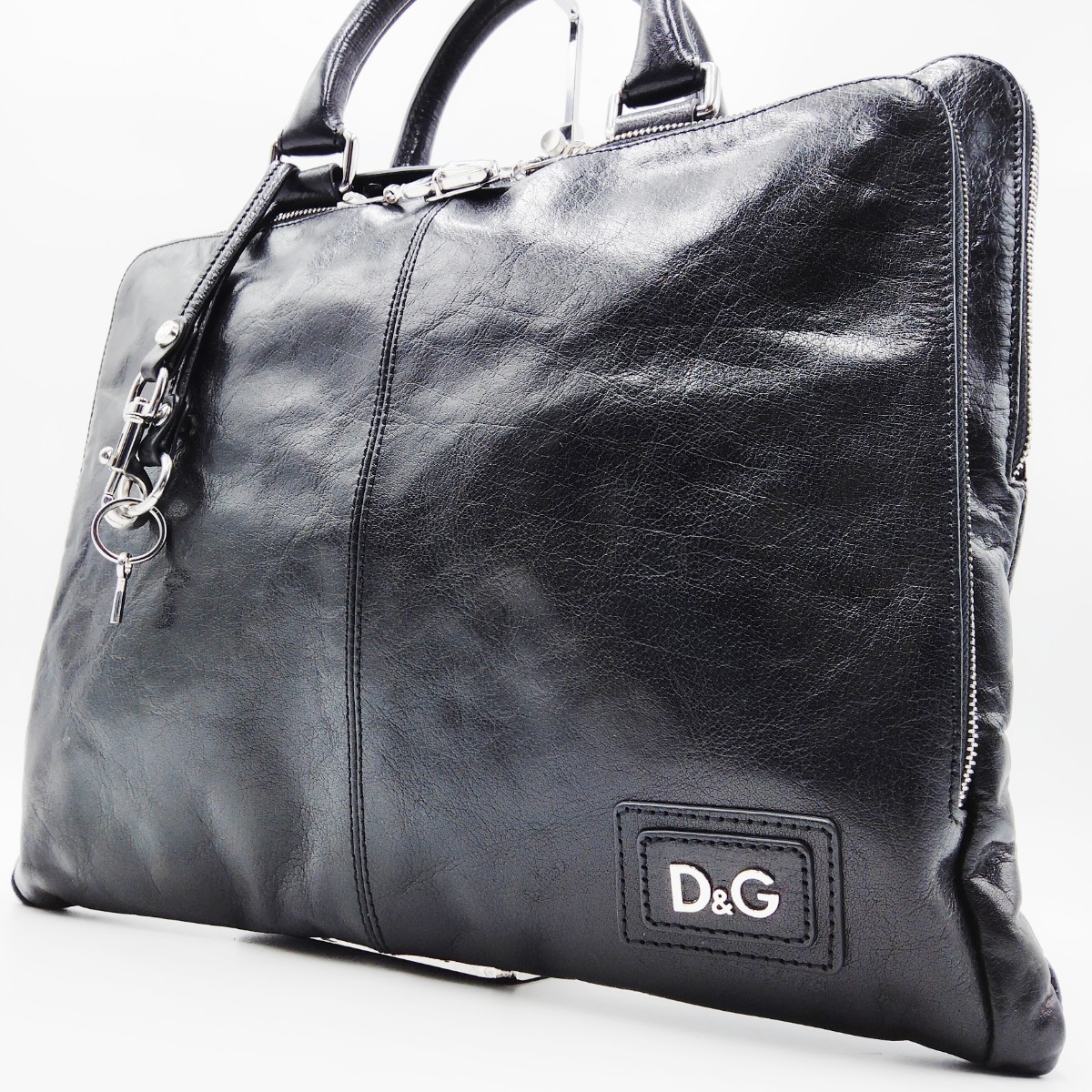 【美品】ドルチェ＆ガッバーナ　レザー　ブリーフケース　黒 DOLCE&GABBANA - ドルガバ／DOLCE＆GABBANA バッグ ブリーフケース