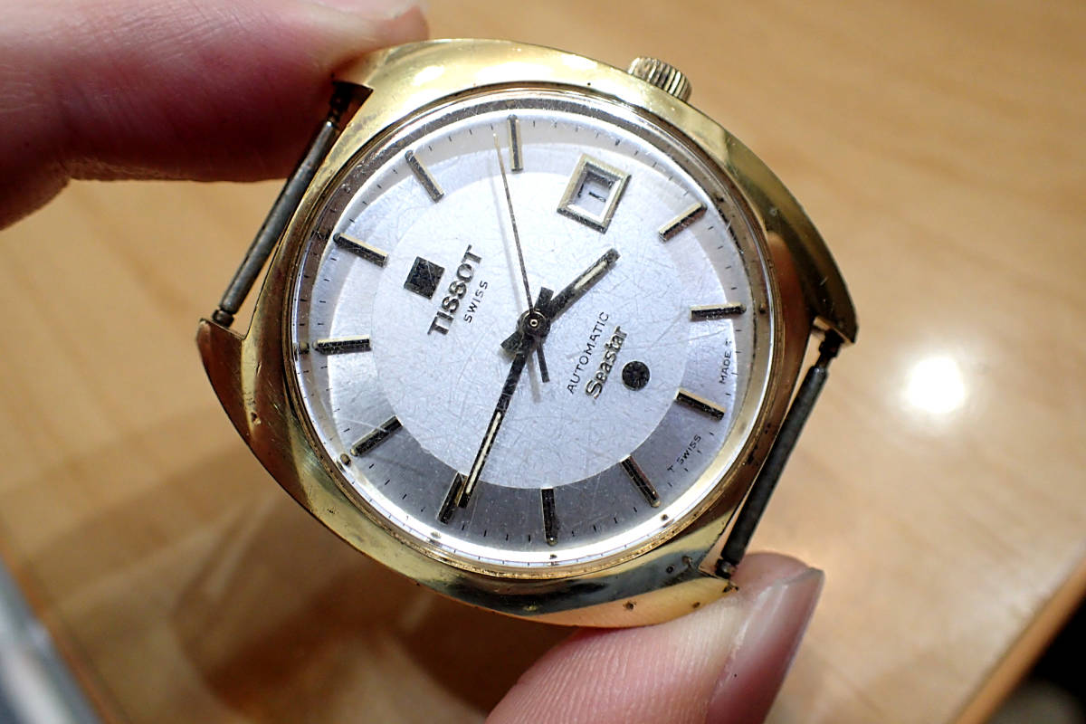 TISSOT/ティソ シースター ◇スターロゴ ねじ込み防水/ツートン文字盤 