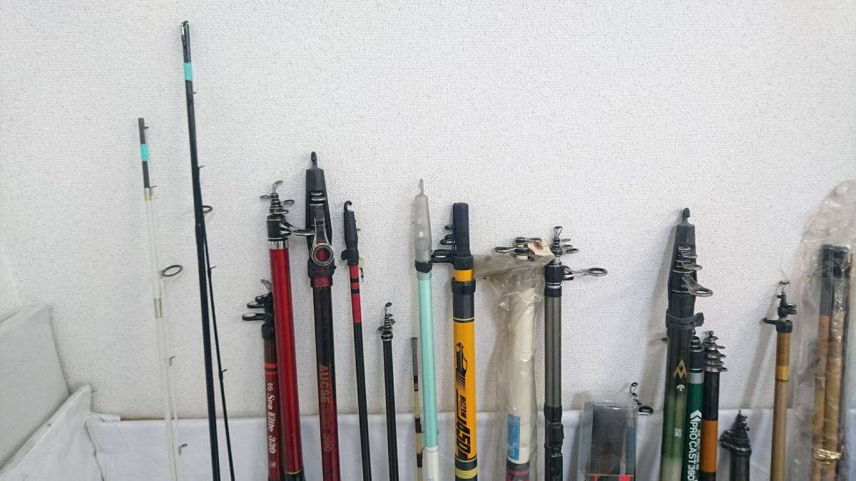 USED品～ジャンク品】フィッシングロッド他 おまとめ30点セット/ケース  