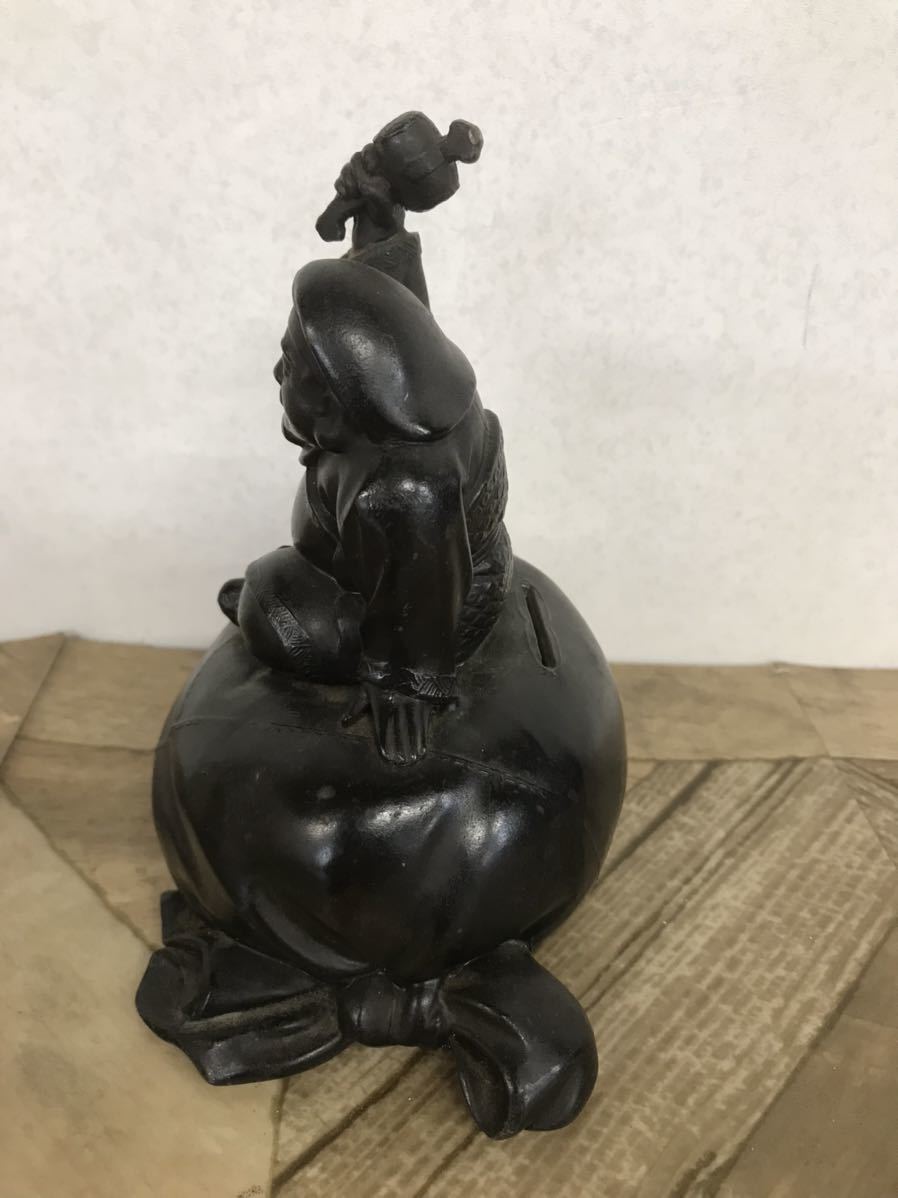Y 置物2☆格安スタート☆ 大黒天 大黒様 重量764g 鋳銅？ 七福神 貯金