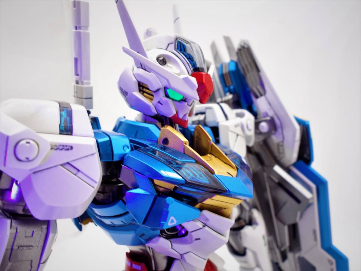 1/100 フルメカニクス ガンダムエアリアル 光沢塗装済 完成品 スコア6