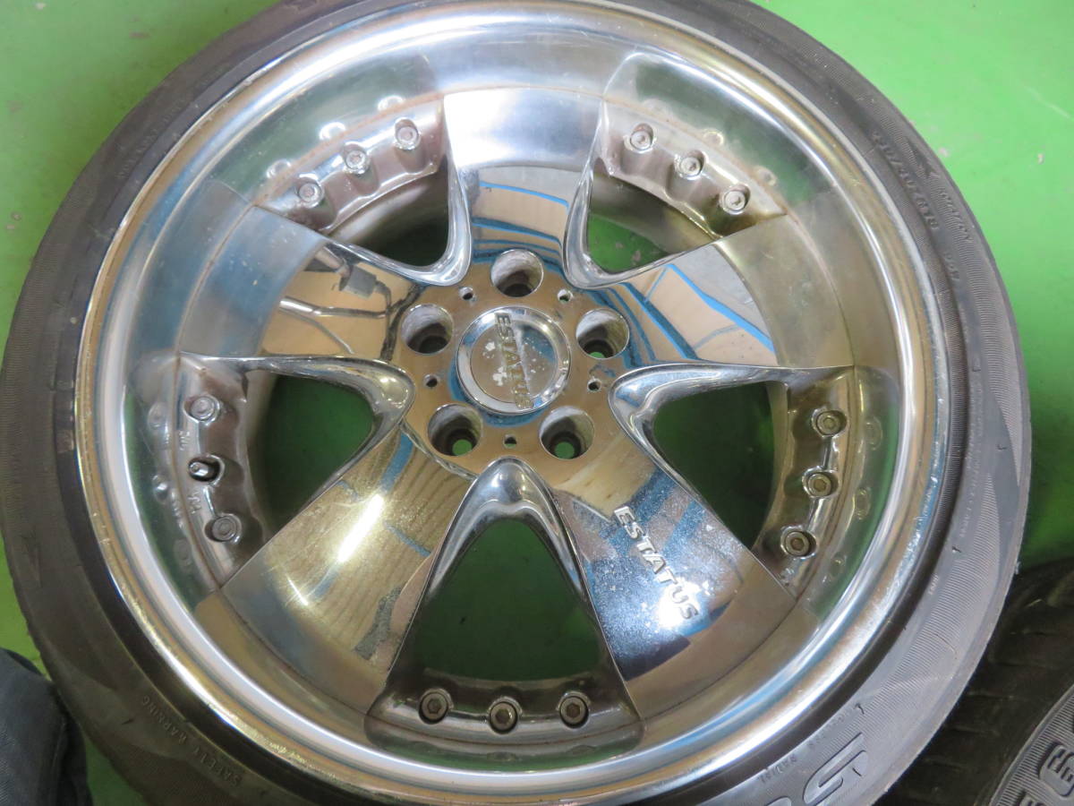 ESTATUS エステイタス 社外 18インチ 9J+20 235/40 5 x 114.3 ホイール 