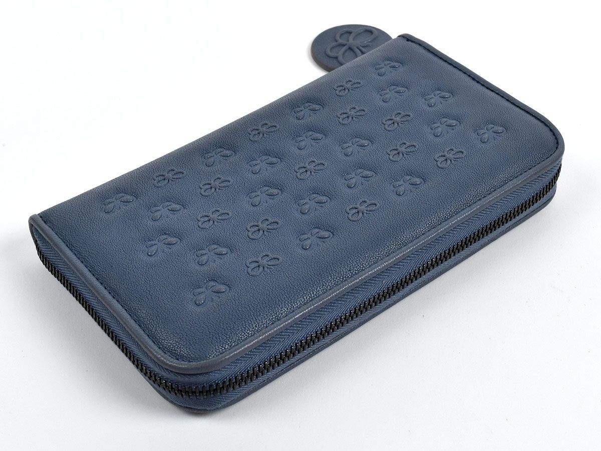 144413☆美品 BOTTEGA VENETA ボッテガ ヴェネタ バタフライ ラウンド 