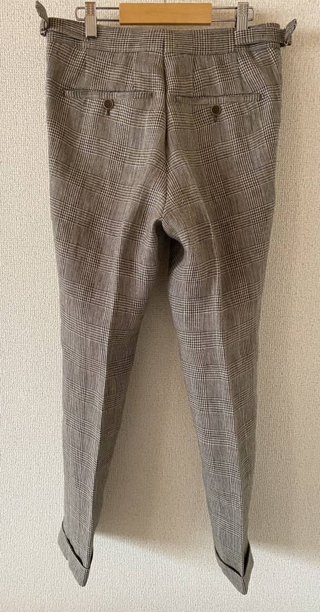 BERNARD ZINS BEAMS F別注 リネン スラックス グレー 36 ベルナール