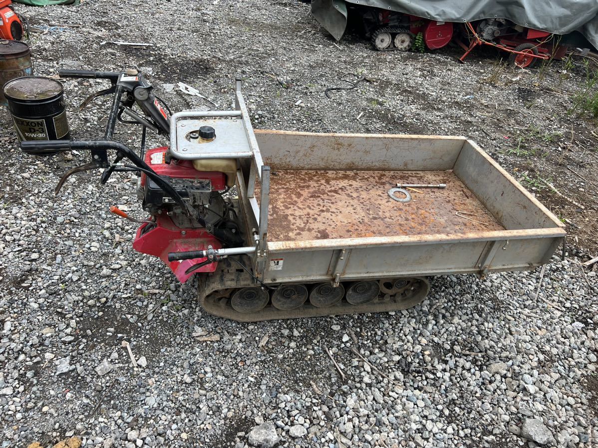 ホンダ 力丸 HP400 クローラー運搬車 手動ダンプ 最大積載 400kg 動作