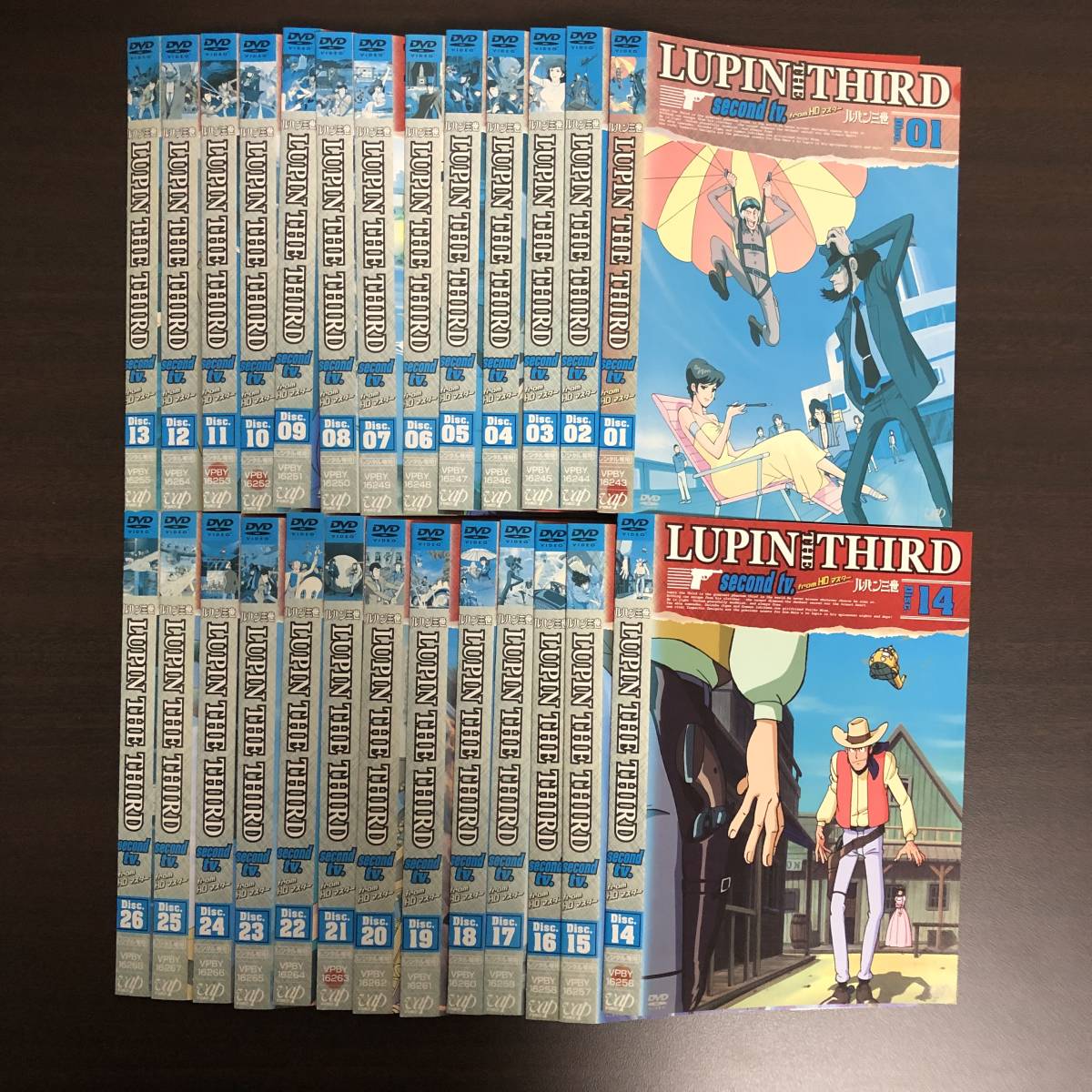 【レンタル使用済】 DVD アニメ ルパン三世 second tv.from HDマスター 全26巻 山田康雄 小林清志 井上真樹夫 【ケースなし】