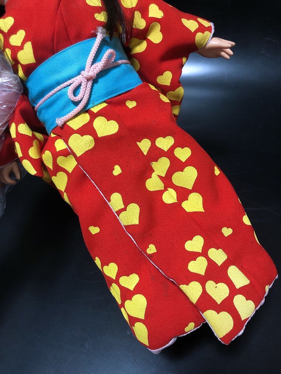 あんみつ姫 人形 約40cm ドール ソフビ フィギュア 昭和レトロ 当時物