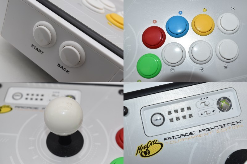24M 【中古品】 MAD CATZ FIGHT STICK PRO XBOX360用 PC用 No.4738
