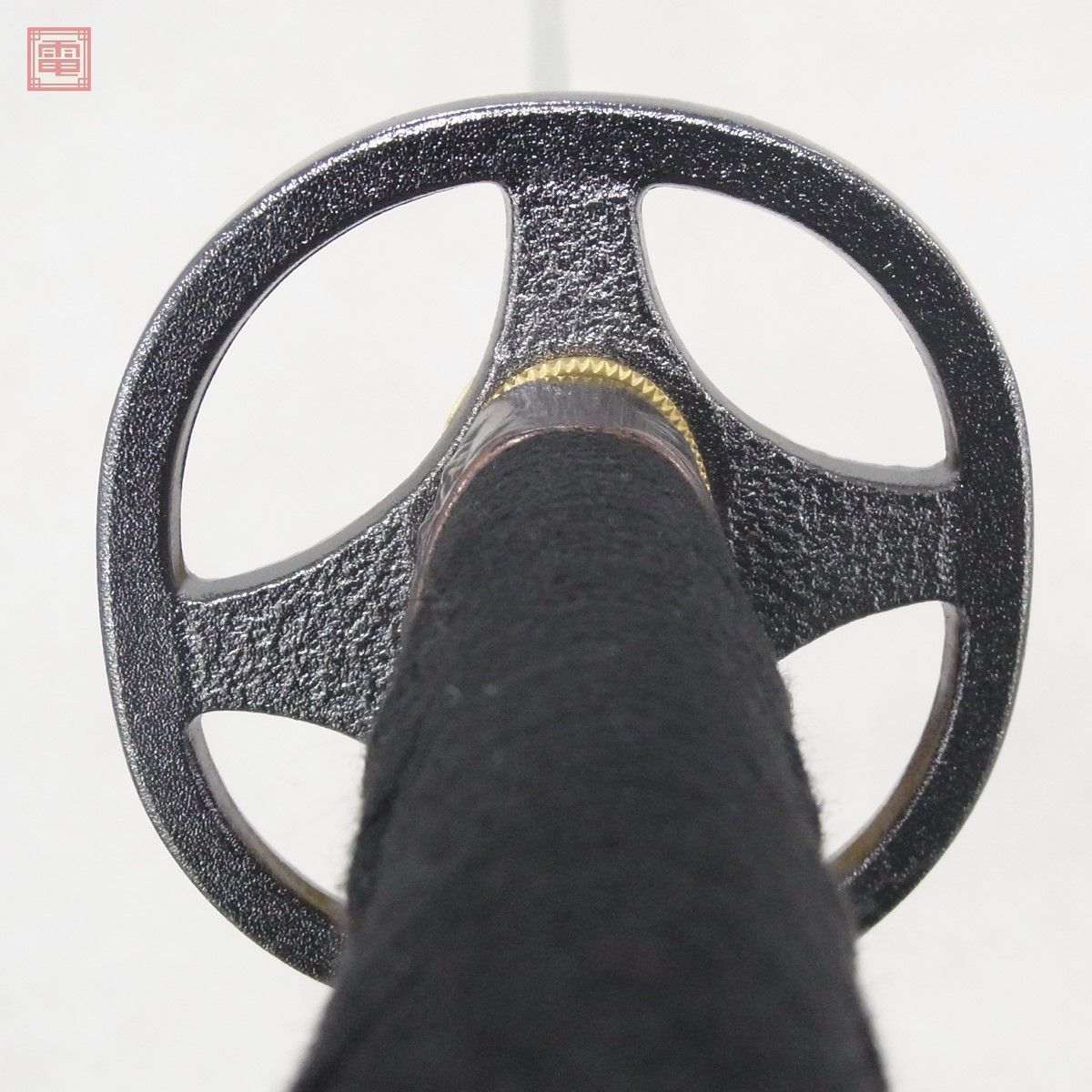 特上模造刀 五郎入道正宗 黒呂鞘 糸車 乱れ刃 別焼仕様 樋入り 模擬刀 
