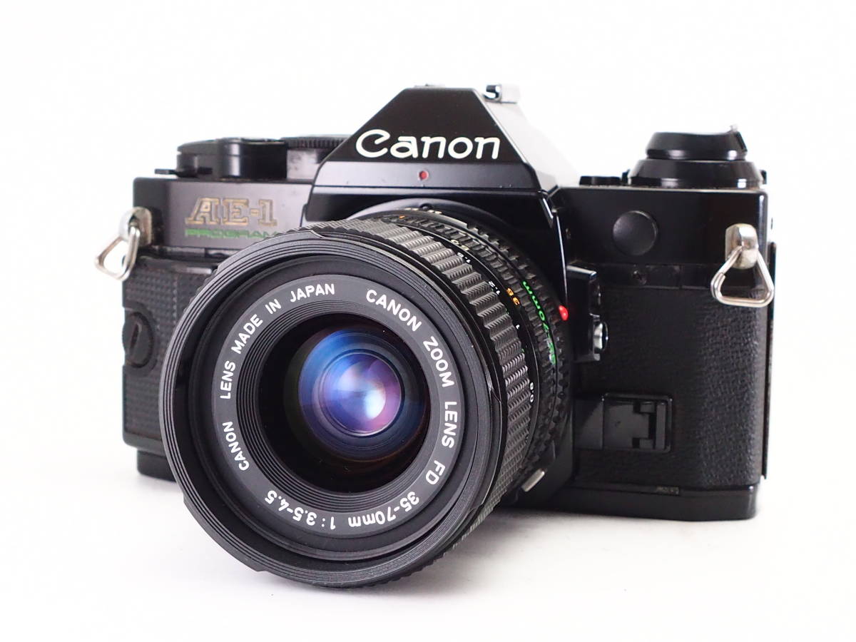 ☆実用品☆ キヤノン CANON AE-1 PROGRAM ブラック レンズセット NEW