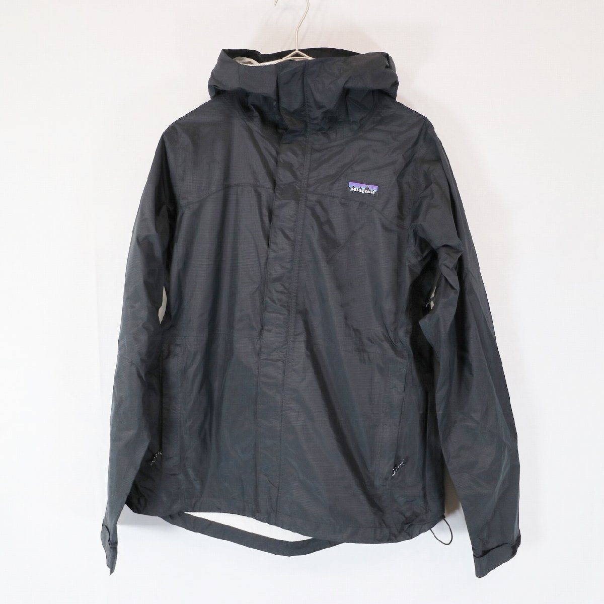 patagonia パタゴニア リップストップ ナイロンジャケット アウトドア キャンプ 防寒 ブラック ( レディース M ) 中古 古着 N1197