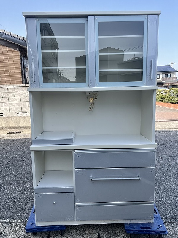 引き取り限定】 松田家具 食器棚 食器棚 レンジボード レンジ台 引き取り限定】 松田家具 食器棚 食器棚 レンジボード レンジ台