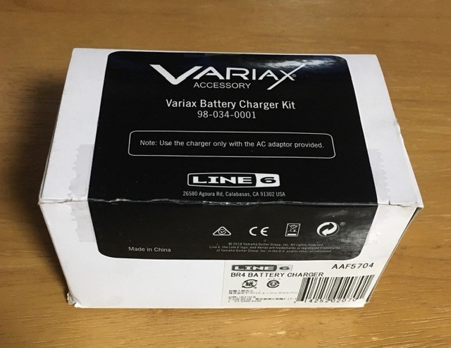 Line6 Variax モデリングギターのバッテリー用充電器 BR-4 