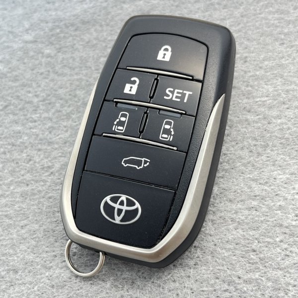 《別途キーカット可》初期化済み トヨタ　30系ヴェルファイア　6ボタン　純正スマートキー 　231451-0120　新品電池つき！ ｈ